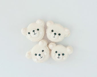 White Polar Bear French Macaron 5, 10, 15, 25