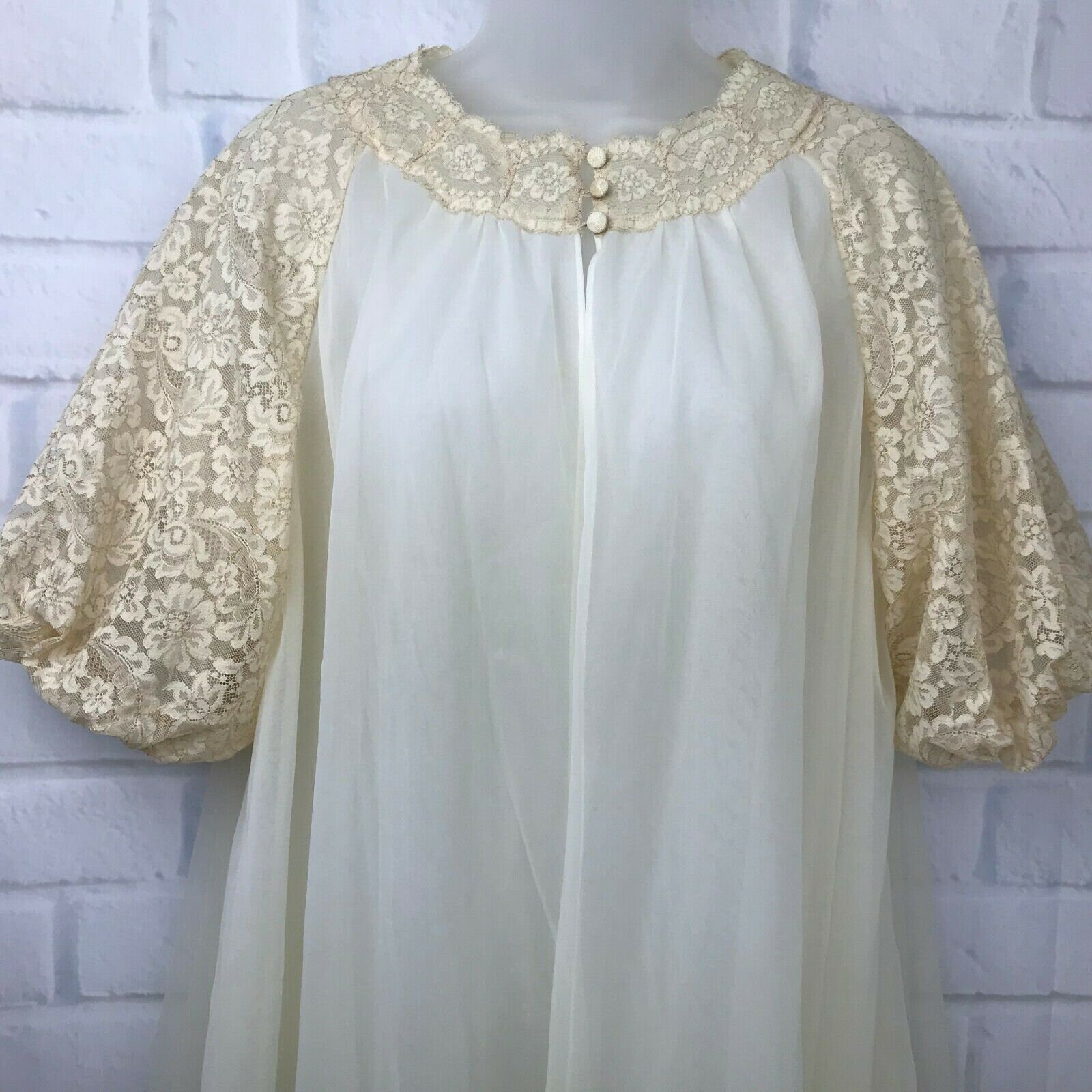 Vanity Fair Sheer Nylon Robe Negligee Vintage 60s Lingerie Etsy