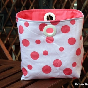 Utensilo, fabric basket, fabric basket child, utensil basket, utensil for hanging, fabric basket, bread basket, utensil basket baby, pink