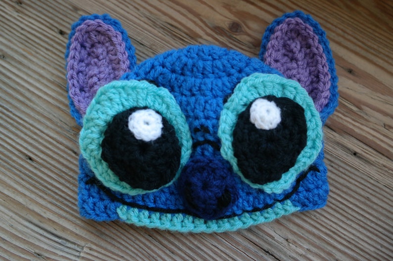 DIGITAL DOWNLOAD PATTERN only Monster Alien Stitch Newborn Photo Prop Crochet Instructions image 3
