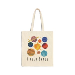 Space Tote Bag - Galaxy Carryall, Starry Night Shopper, Celestial Canvas Tote, Universe Shoulder Bag, Astronomy Beach Bag