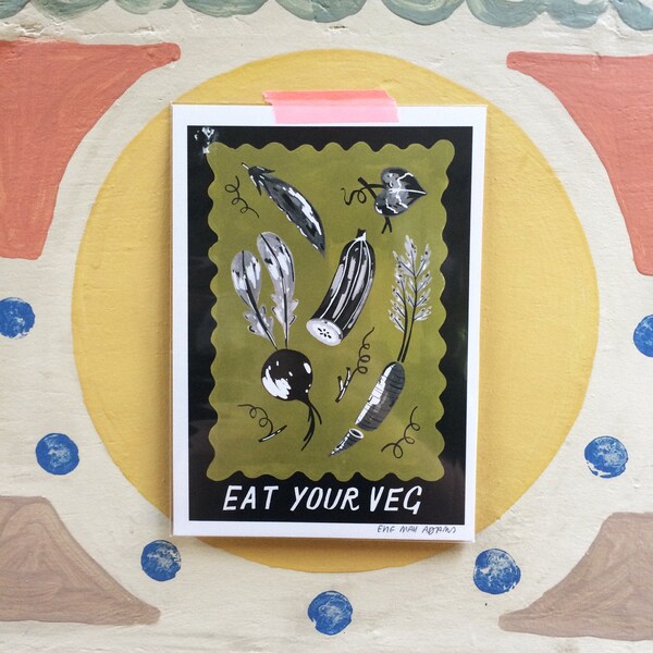 Eat Your Veg - A5 Print