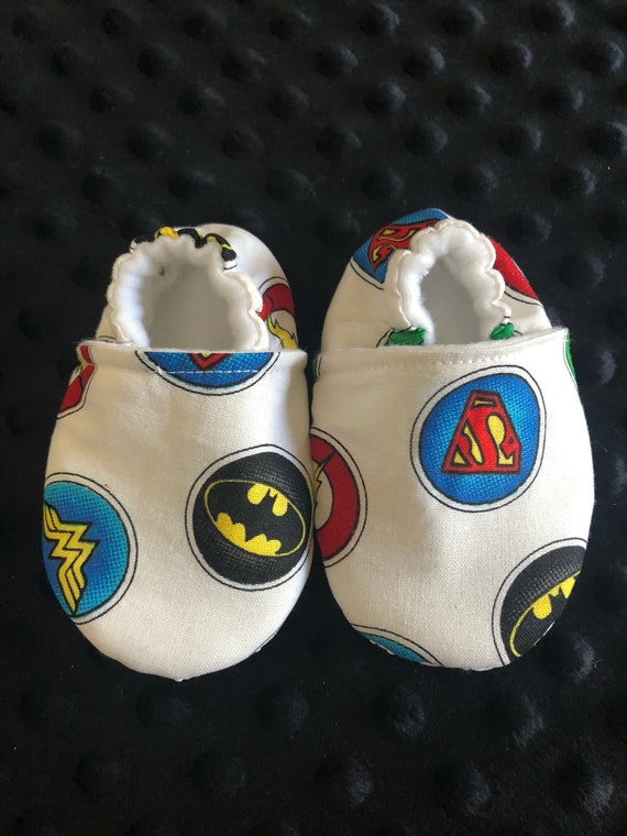 Dc Comics Crib Shoes Slippers Etsy
