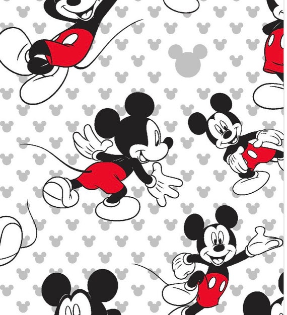 Mickey Mouse Fitted Crib Sheet Blanket Etsy
