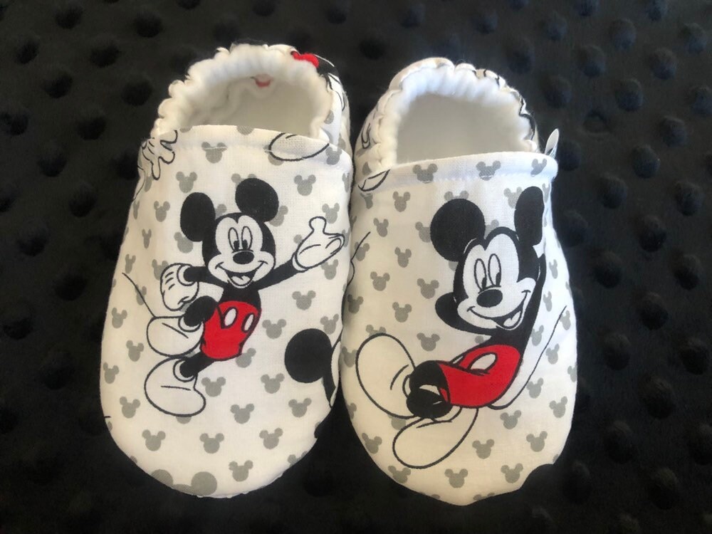 Mickey Mouse Crib Shoes /Slippers | Etsy