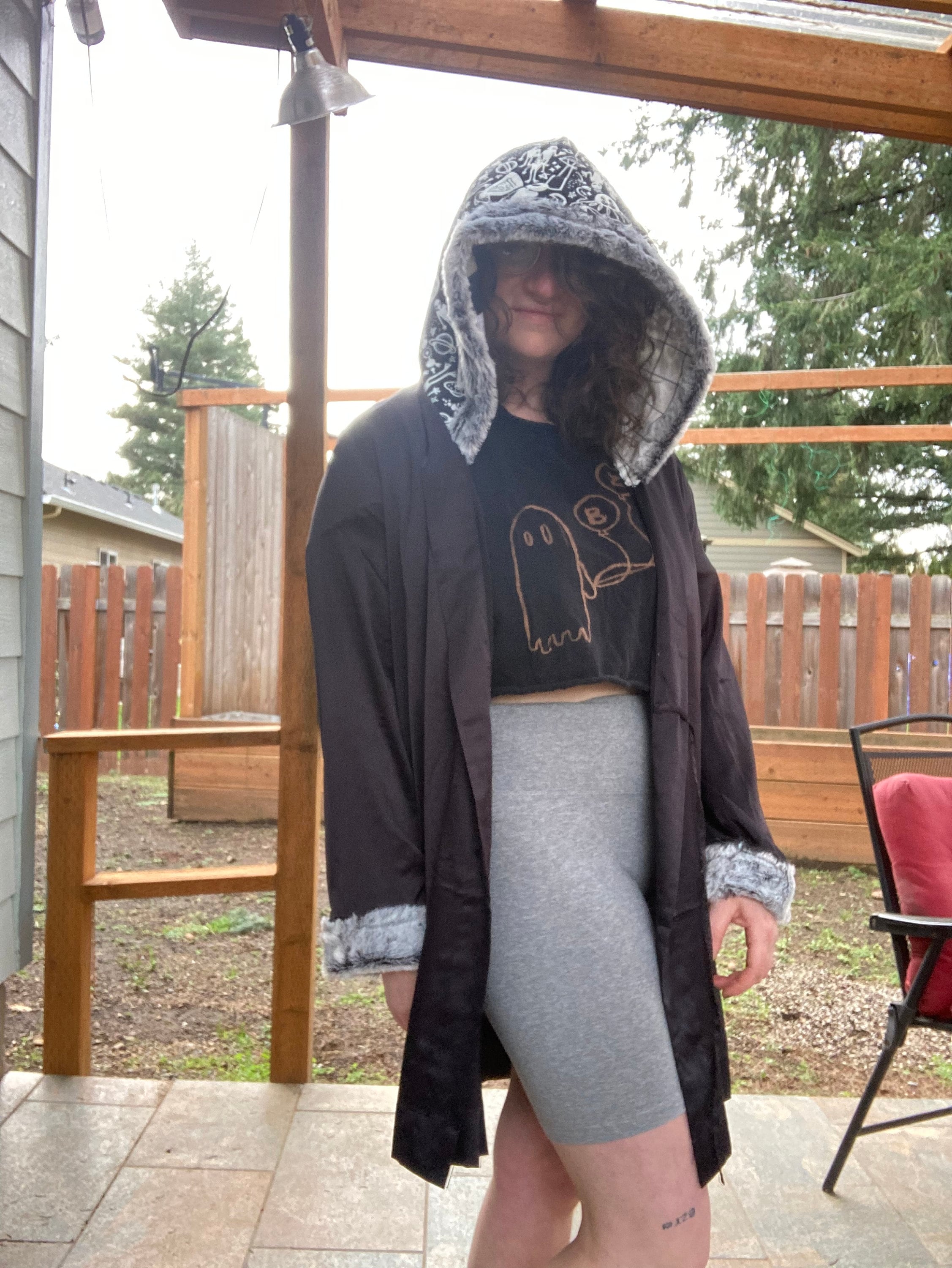 Alien Hooded Silk Robe - Etsy