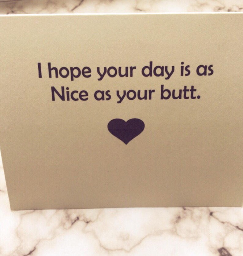 Funny Butt Card Funny Birthday Cards Funny Wife Card Funny - Etsy