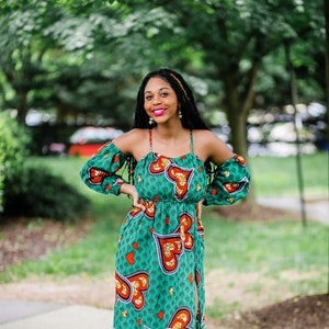 African Print Maxi Dress