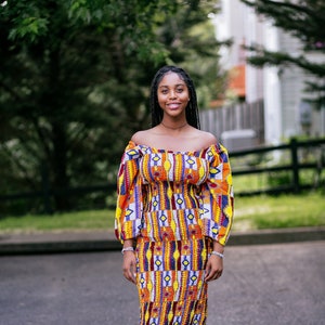 Bodycon African Print Kente Dress