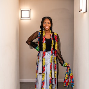 African Print Kente Maxi Duster