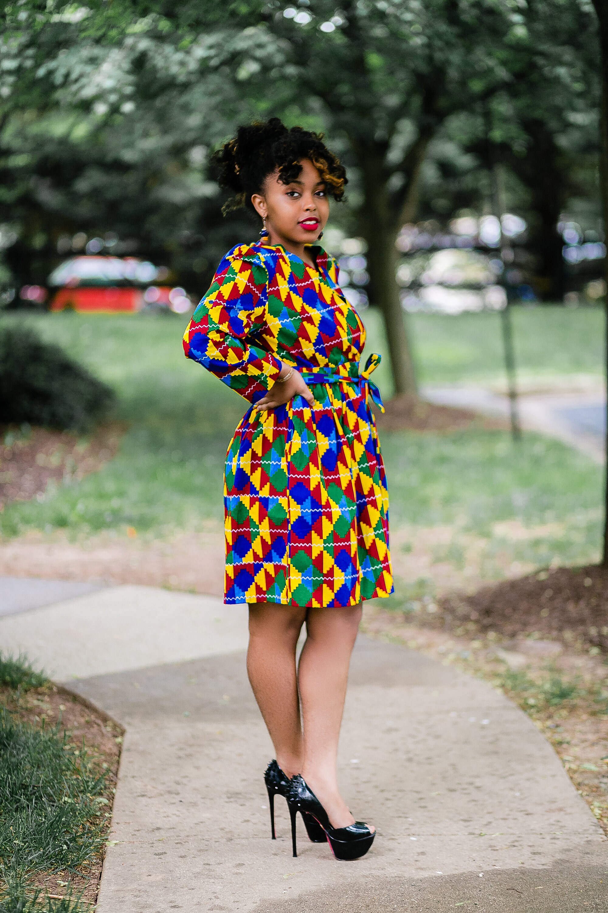 kente mini dress Kente Skater Dress| Womens African Short Gown| Wedding Guest Attire| Ankara Mini Dress| Bridesmaid Outfit| Africa Wedding| Dashiki| Kitenge 12