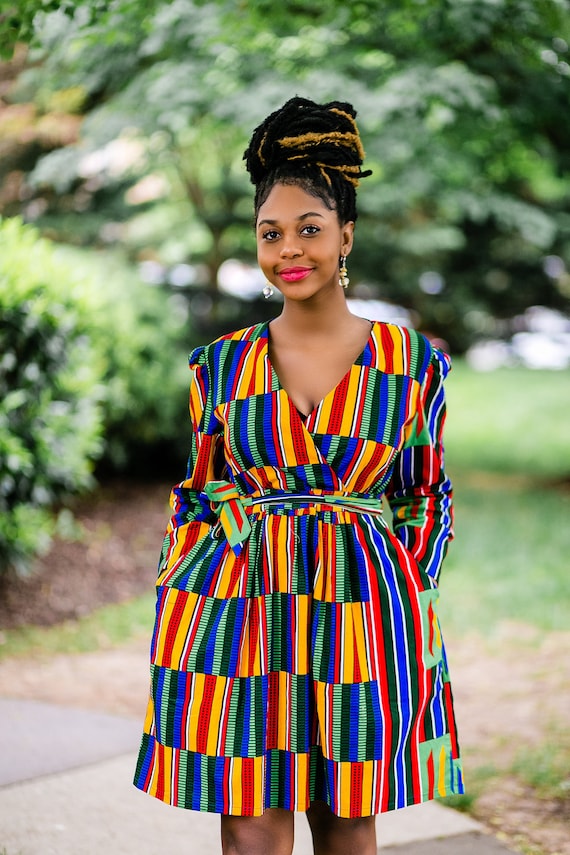 African Print Kente Dress
