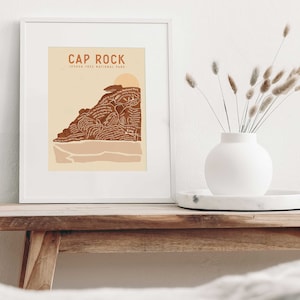 Cap Rock Art Print