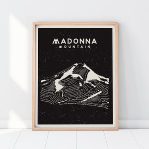 Madonna Mountain Art Print | San Luis Obispo Wall Art | SLO Hiking Trails Wall Art | Cal Poly Gift | Central Coast California Home Decor