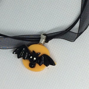 Cute Halloween Bat in moon
