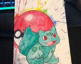 Bulbasaur 5 by 7 print