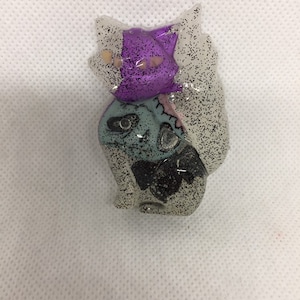 Glow-in-Dark Zombie Cat Magnet