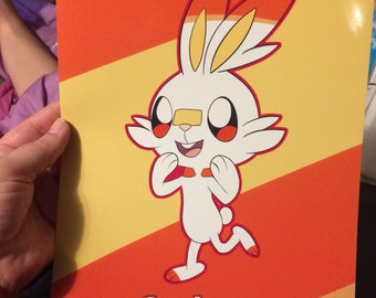 Scorbunny Print