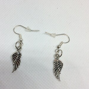 Silver Angel Wings Earrings