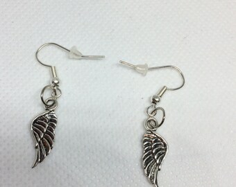 Silver Angel Wings Earrings