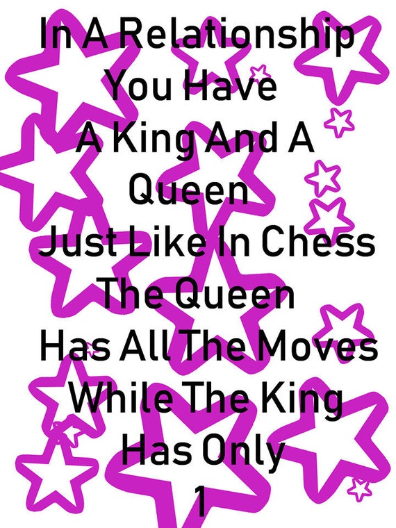 Queen Vs King Vector Image Etsy