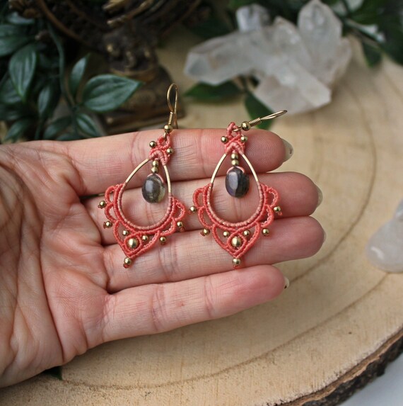 Etsy shop labradorite earrings