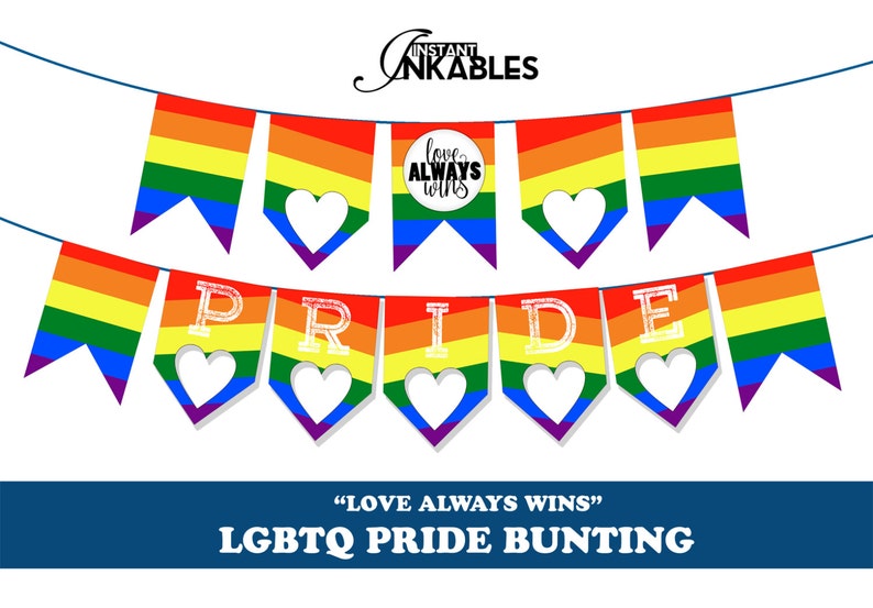 Gay Rights Printable Party Package ~ Pride Package Gay Pride Decoration Gay Pride Banner Pride Banner LGBT LGBTQ Transgender Party
