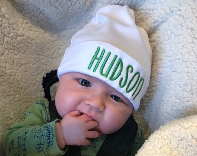 Personalized baby hat - micro preemie / preemie / newborn / 0-3 months / 3-6 months / 6-12 months