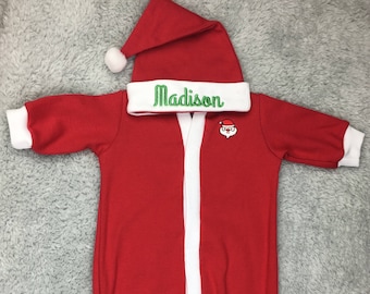 Personalized baby Christmas outfit
