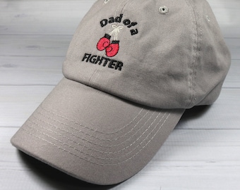 Embroidered baseball cap for parent of a fighter baby, NICU baby, preemie - Dad of a Fighter, Mom of a Fighter