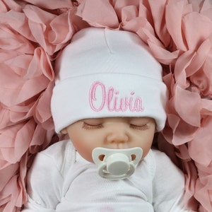 Personalized baby beanie - micro preemie / preemie / newborn / 0-3 months / 3-6 months / 6-12 months - personalized baby gifts