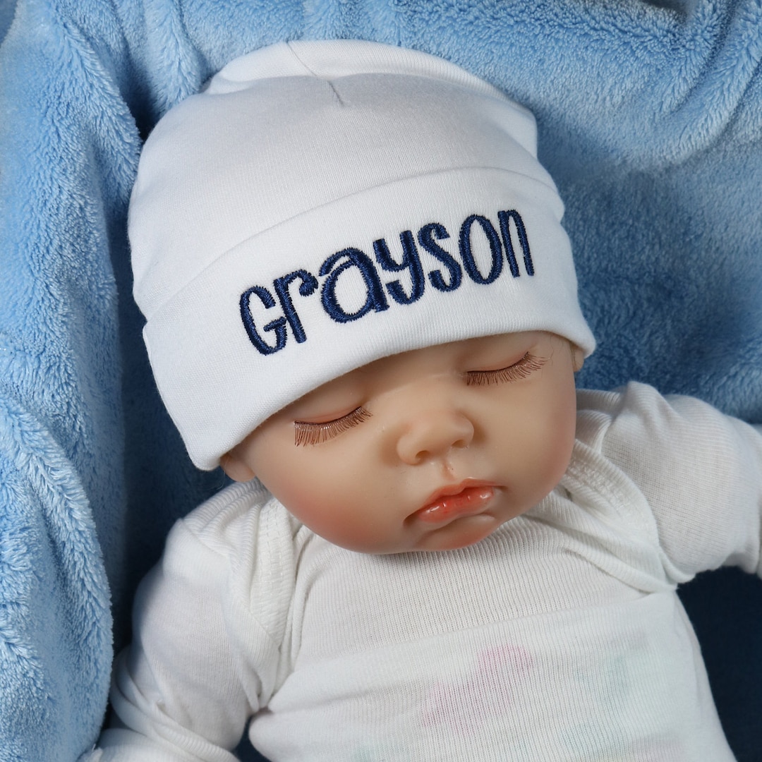 Buy Personalized Baby Hat Micro Preemie Preemie Newborn 0-3 Months  3-6 Months 6-12 Months Personalized Baby Gift Newborn Online in India 