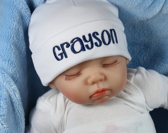 Personalized baby hat - micro preemie / preemie / newborn / 0-3 months / 3-6 months / 6-12 months / personalized baby gift newborn