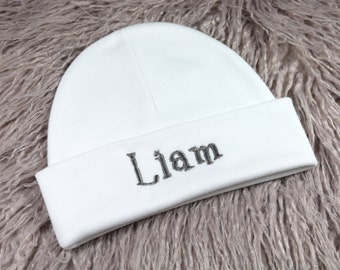 Personalized baby hat - micro preemie / preemie / newborn / 0-3 months / 3-6 months / 6-12 months