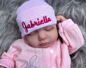 Baby hospital hat - personalized newborn beanie - personalized preemie hat