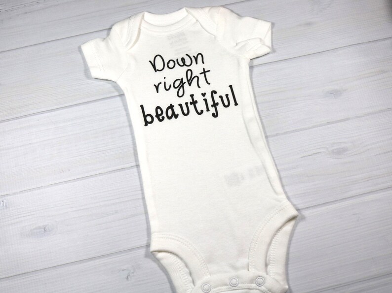 Down syndrome awareness baby clothing newborn T21 bodysuit Baby bodysuit Down right beautiful