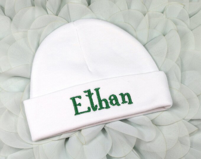 Personalized baby hat - micro preemie / preemie / newborn / 0-3 months / 3-6 months / 6-12 months