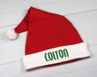 Personalized Santa hat for baby - micro preemie / preemie / newborn / large newborn