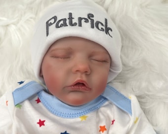Personalized Baby Hat: Custom Name Newborn Gift | Sizes Micro Preemie - 12 months