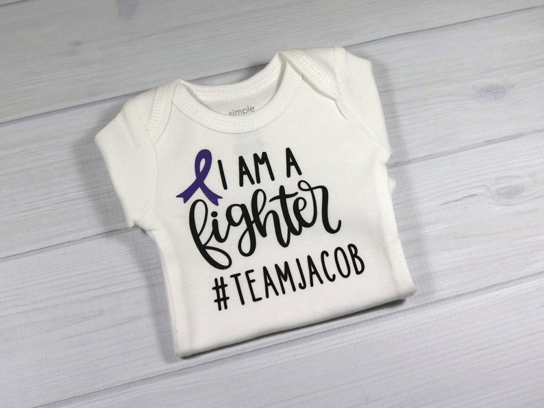custom preemie gift I am a Fighter personalized NICU clothes sick baby gift Personalized baby bodysuit personalized preemie bodysuit