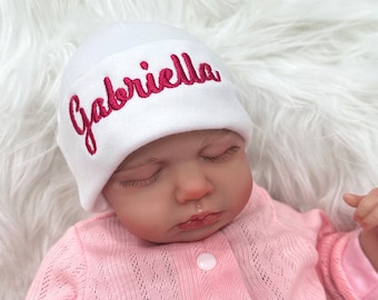 Personalized baby hat - micro preemie / preemie / newborn / 0-3 months / 3-6 months