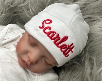 Personalized baby hat - micro preemie / preemie / newborn / 0-3 months / 3-6 months / 6-12 months