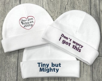 Baby hat set for the NICU or PICU