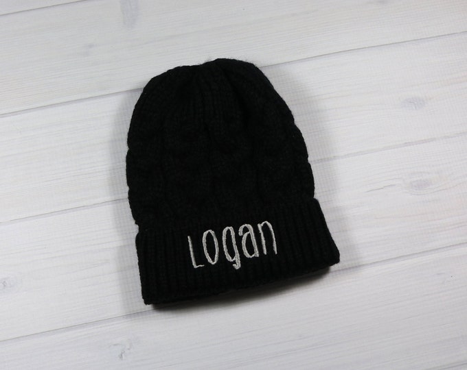 Personalized infant winter hat 0-9 months