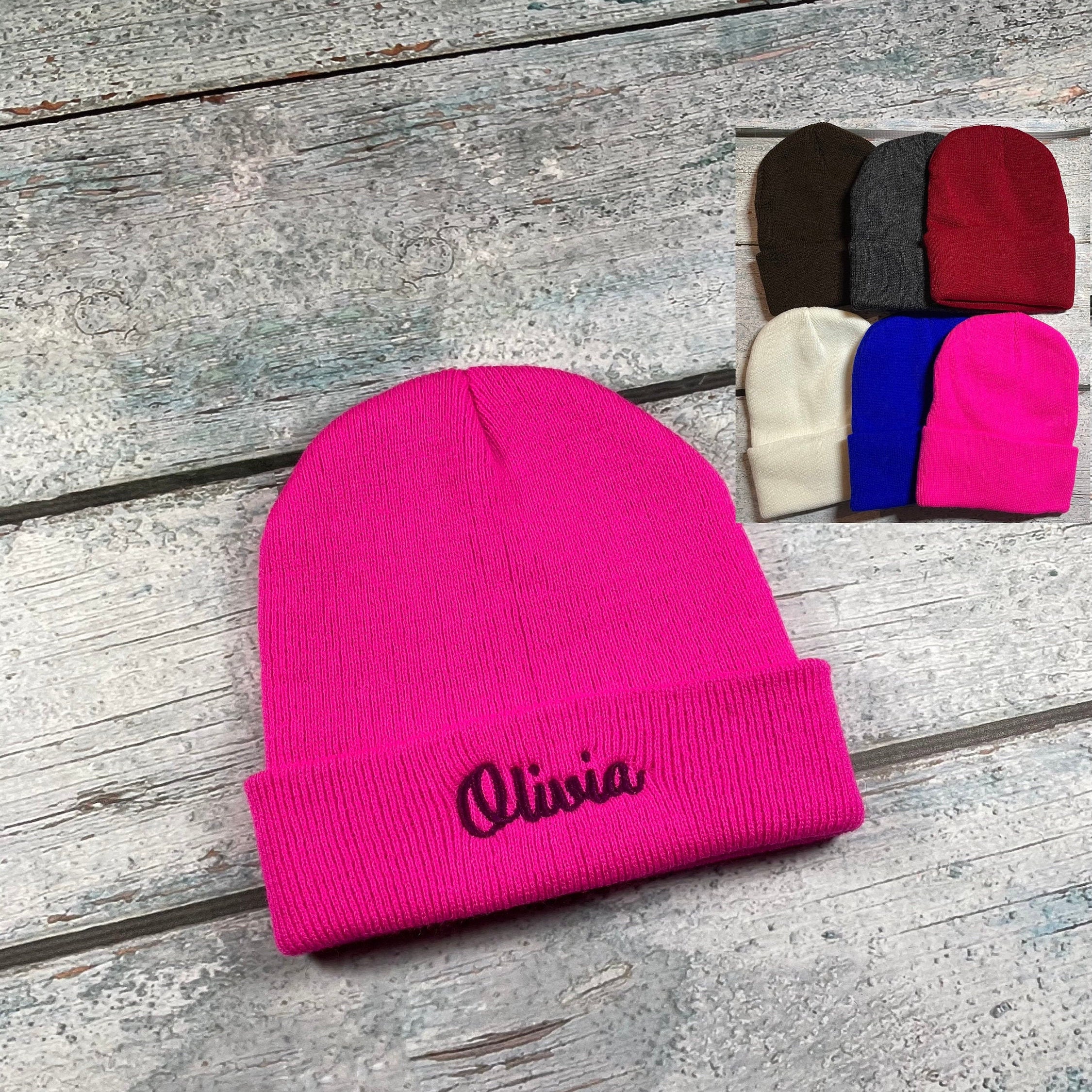 Personalized kids winter hat 2-6 years old