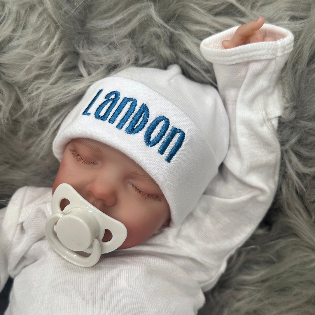 Personalized Baby Hat Preemie Newborn 0-3 Months 3-6