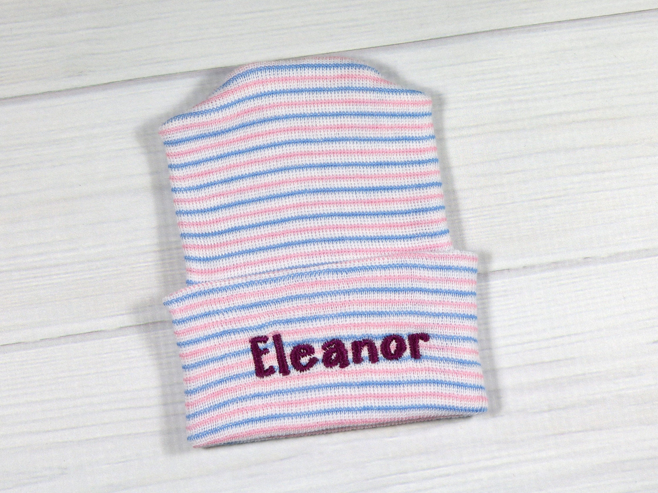 personalized newborn beanie