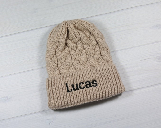 Personalized infant winter hat 0-9 months