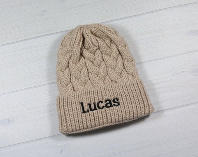 Personalized infant winter hat 0-12 months