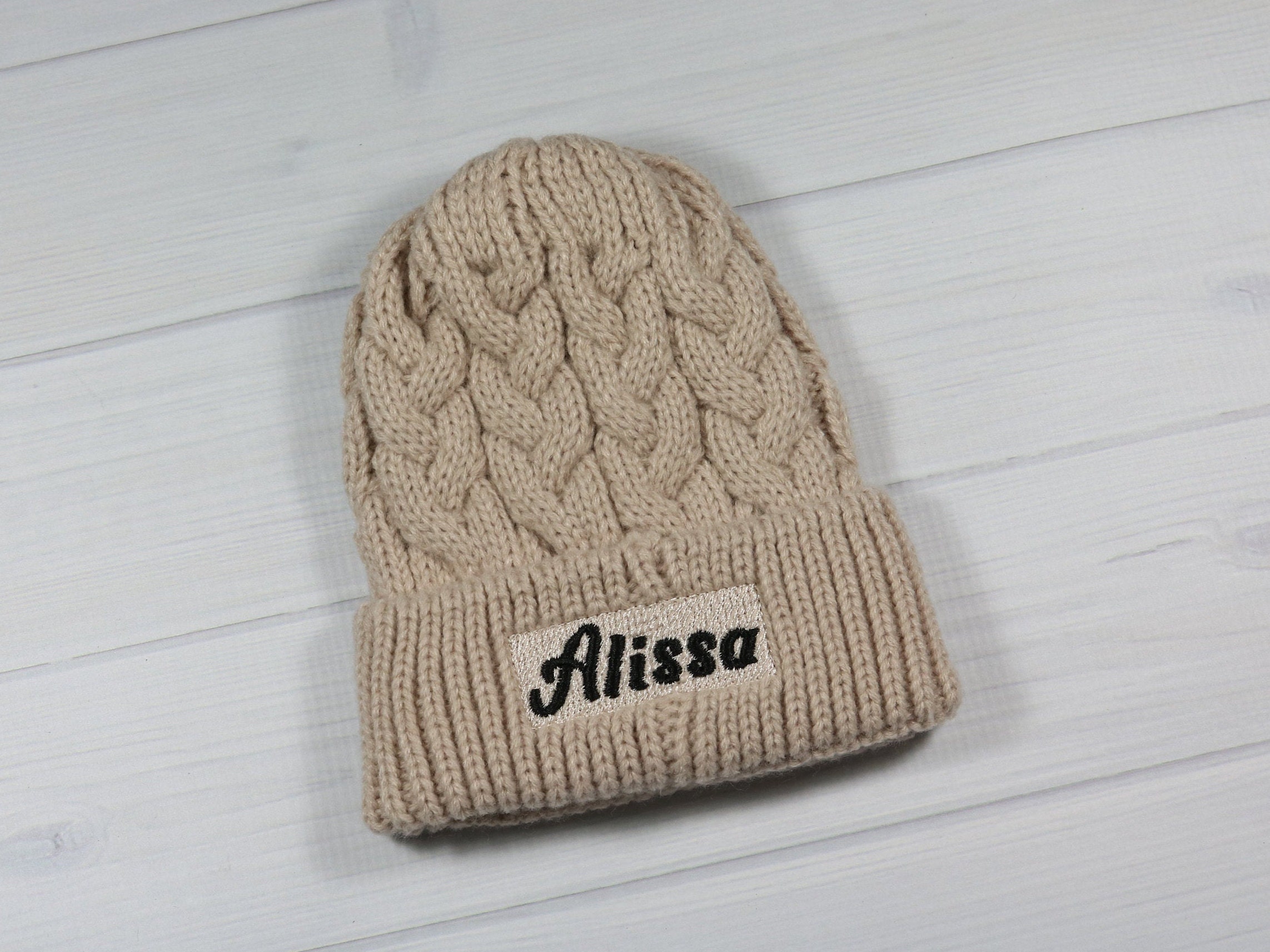 personalized winter hat baby